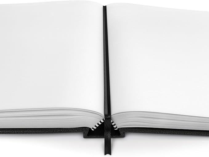 ARTEZA Hardcover Sketchbooks, 2 Pack, 8.5 x 11 in, 110 Sheets Each, 68 lb / 100 GSM Acid-Free Drawing Paper with Ribbon Bookmarks and Inner Pockets for Sketching and Journaling