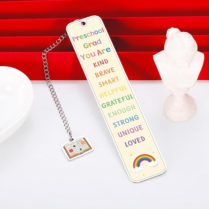 Preschool Graduation Gift for Girls Boys, Pre K Graduation Bookmark Gifts for Kids, Kindergarten Graduations Gift for Preschoolers Son Daughter, Book Marks for Reading Kids, Prek Classroom Gift