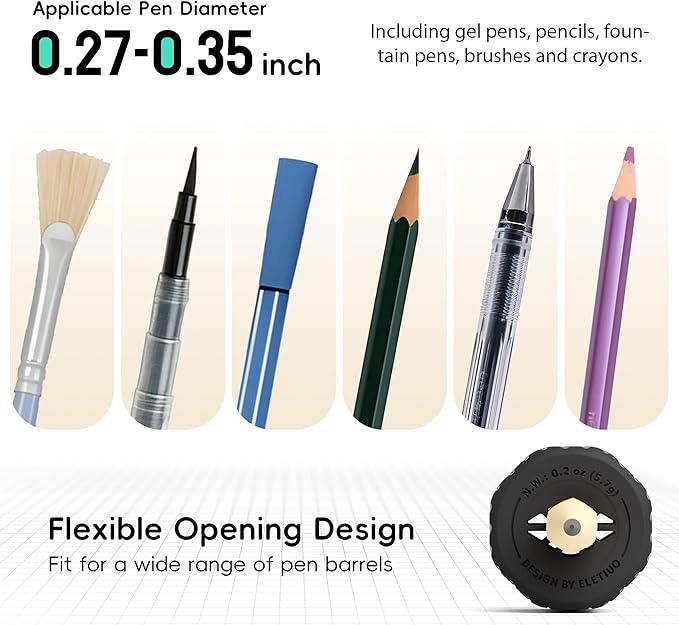 9-Pack Adjustable Pencil Weights (0.5-2.1oz),Textured Silicone Handwriting Aid for Kids &Adults&Special Needs,Improves Penmanship for Autism,ADHD,Tremors,Dyspraxia& Fine Motor Skills,Black