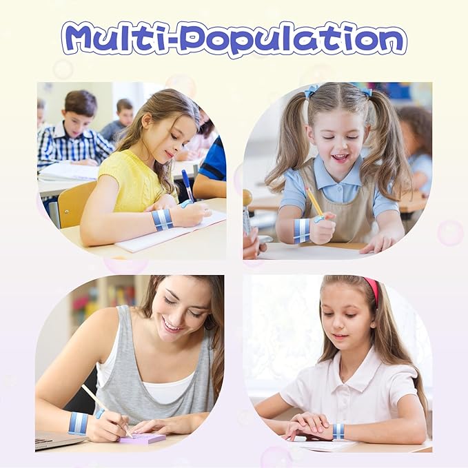 Pencil Grips for Kids Handwriting, Pencil Holder for Kids with Adjustable Wrist Support, Toddler Pencil Grip for Preschool and Kindergarten Writing Practice