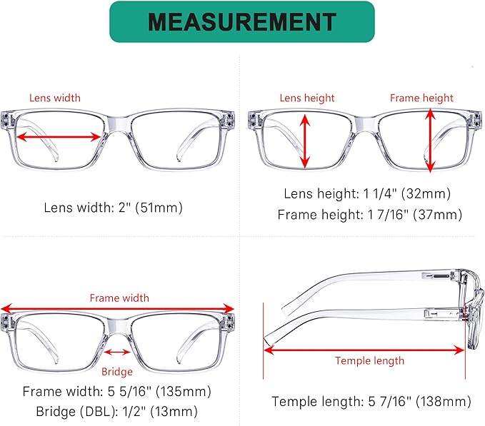 Eyekepper 2 Pairs Blue Light Blocking Reading Glasses for Men Women - UV Protection Spring Hinge Computer Readers