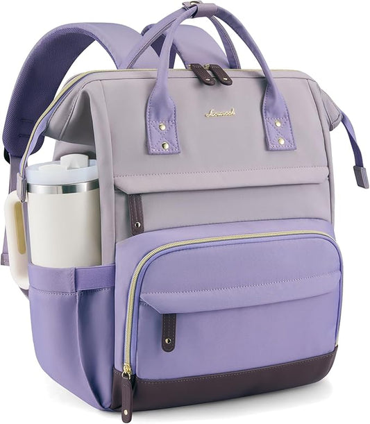 LOVEVOOK Laptop Backpack for Women, 15.6 Inch Work Business Backpacks Purse With Large Capacity