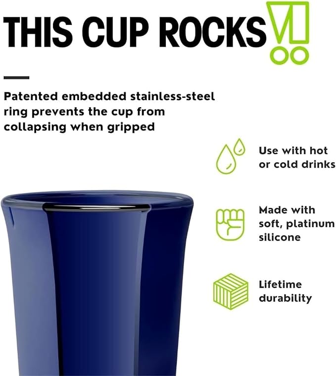 Printed Silicone Travel Mug - Confetti