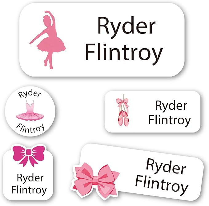 Personalized Daycare Name Labels for Kids (117 Labels) - Custom Durable Waterproof Name Stickers for Clothing Tags, Water Bottles, Lunch Boxes, and School Supplies - Dishwasher, Washer