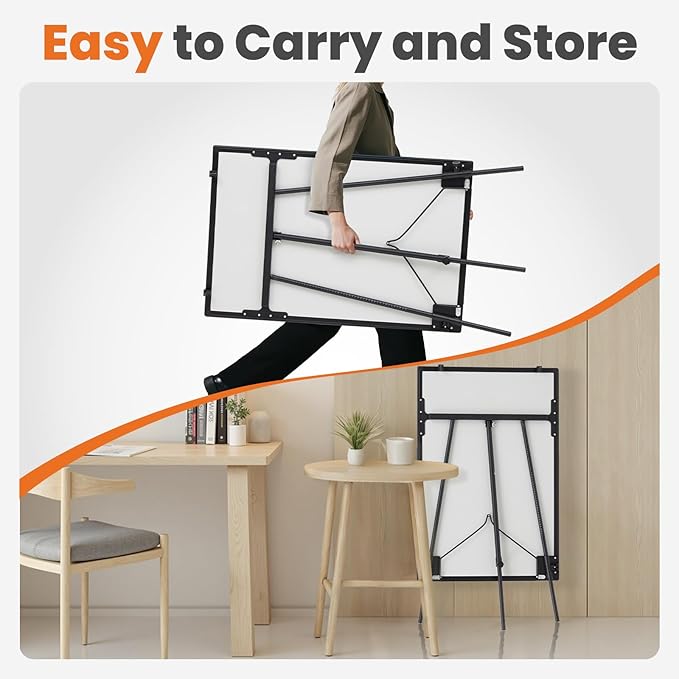 OLIXIS 40" x 28" Magnetic White Board with Stand, Standing Dry Erase Board, Whiteboard with 1 Dry Eraser & 2 Multicolor Markers & 4 Magnetic Pins, Aluminium Frame for Home, School, Office, Black