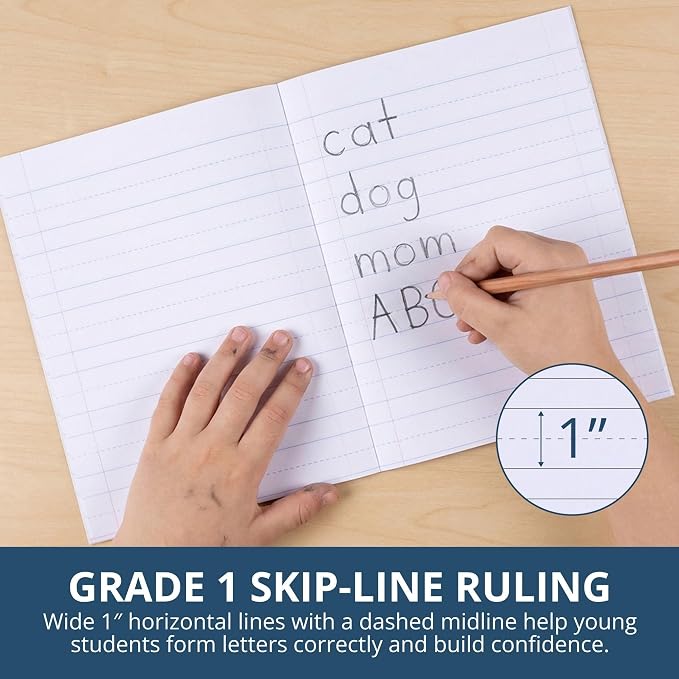 Roaring Spring Grade One Composition Book, 10 x 8 Inches, 50 Sheets (77920)