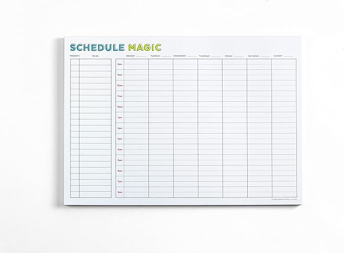 Schedule Magic Time Blocking Planner (Weekly)
