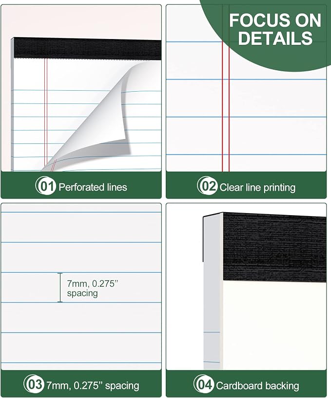 Legal Pads 4x6 Small Notepads, 14-Pck Note Pads for Work Pocket Notepad
