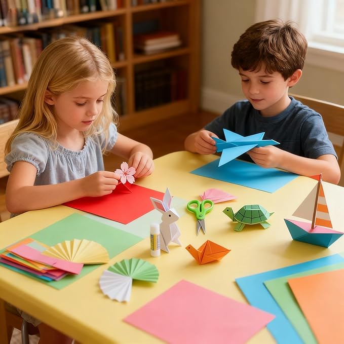 Colored Paper 100 Sheets, 20 Assorted Colors Construction A4 Copy Paper for School Classroom Supplies, Color Bulk Craft Art Papers for Arts & Crafts, Colorful Drawing, Painting (70gsm/19lb)