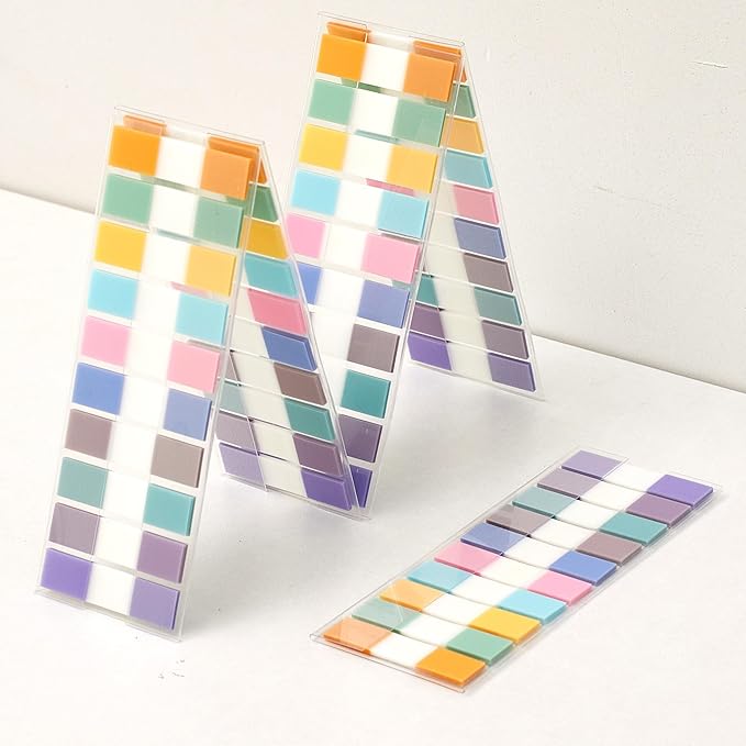 Sticky Tabs Notes Page Marker - 1000Pcs 1.77-Inch Repositionable Sticky Index Tabs Colorful Page Tab for Annotating Books, Files and Notebook Dividers, Teacher School Office Supplies,Study Aids