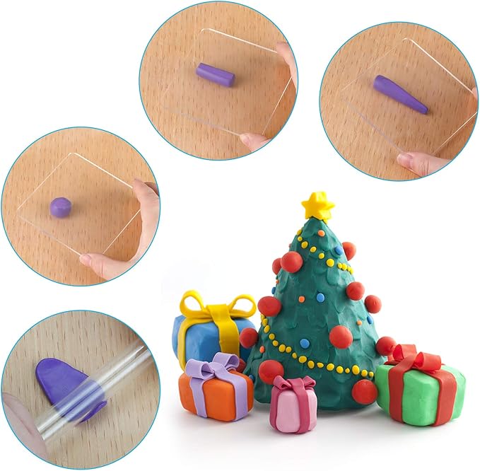 CiaraQ Polymer Clay 60 Colors Starter Kit - Oven Bake Modeling Clay for Kids & Artists, Non-Sticky DIY Clay with Sculpting Tools, Fun Gift for Children Ages 4+, 4.7 lb