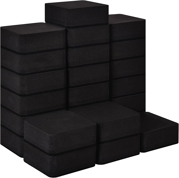 Dry Erase Erasers, 24 Pack Magnetic Whiteboard Erasers for Kids and Students, Mini Dry Erase Board Erasers for Classroom Home, and Office, Black
