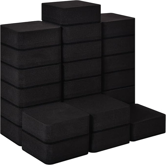 Dry Erase Erasers, 24 Pack Magnetic Whiteboard Erasers for Kids and Students, Mini Dry Erase Board Erasers for Classroom Home, and Office, Black