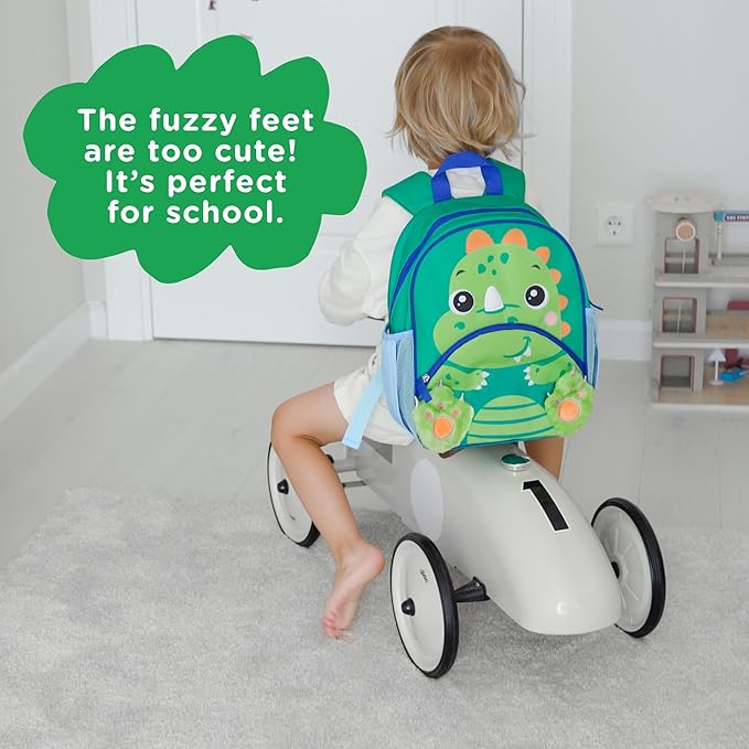 Move2Play, Dinosaur Kids Backpack | Kid Size | Back to School | Elementary, Kindergarten Book Bag | Designed for Boys & Girls Ages 4+ Year Olds | Travel Ready