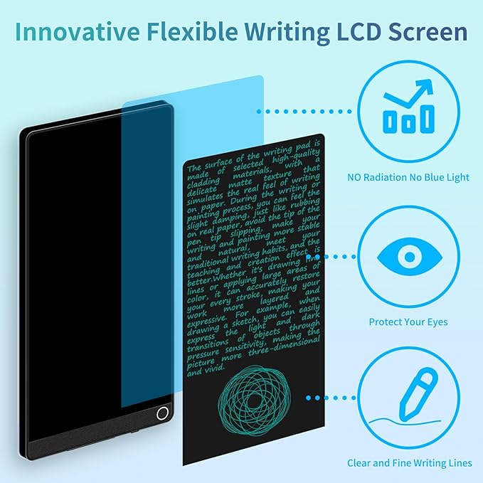 6.5 Inch LCD Writing Tablet Portable Digital Notepad Mini Electronic Notebook Reusable Drawing Board