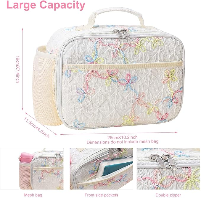 RHCPFOVR Kids Lunch Bag - Insulated Lunch Box for Boys Girls,Washable Lunch Bag and Reusable Toddler Leak-proof Lunchbox for School and Daycare