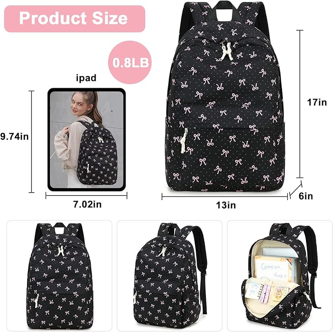 School Backpack for Teen Girls Women Laptop Backpack College Bookbags Middle School Travel Work Commuter Back Pack