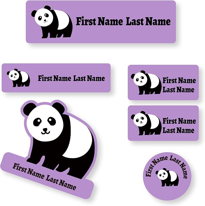 Personalized Daycare Name Labels for Kids (71 Labels) - Custom Durable Waterproof Name Stickers for Clothing Tags, Water Bottles, Lunch Boxes, and School Supplies - Dishwasher, Washer