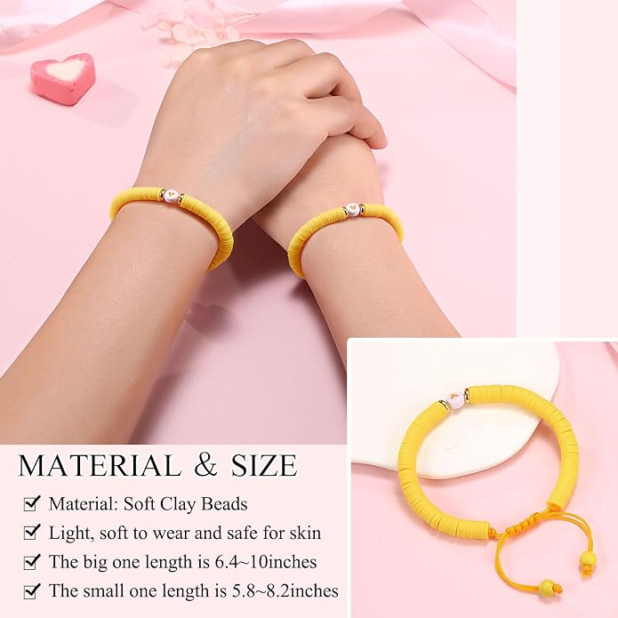 UPROMI First Day of Preschool/Kindergarten/1st Grade/2nd Grade/School Gift, Back to School Bracelet Mommy and Me Dad and Son