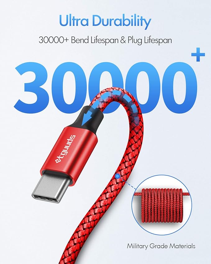 etguuds USB C to USB C Cable 2ft, 2-Pack 60W USBC to USBC Cord, Type C to C Charger Cable Fast Charging for iPhone 17 16 15 Pro Max Plus Air, Samsung Galaxy S25 S24 S23, for MacBook/iPad, Pixel