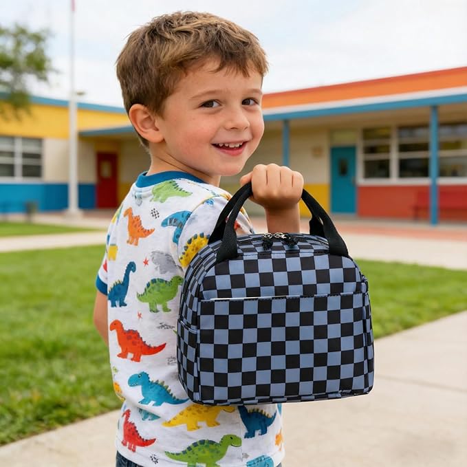 CAMTOP Boys Lunch Box Kids Insulated Lunch Bag Kids Cute Lunchbox for Boys Loncheras Para Niños