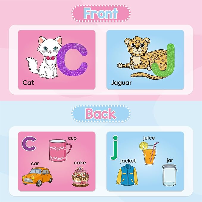 Broytain Sandpaper Letters Cards for Toddlers 3+,Word Games,Speech Therapy Toys for 3 4 5,Sensory Products, Educational Flash Cards,Learn Animals and Others