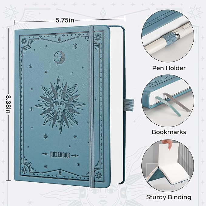 EMSHOI Dotted Journal Notebook, 320 Pages, A5 Size (5.7'' x 8.3'')