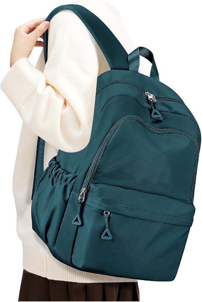 BJLFS Blue Backpack for School Women Girls, Waterproof Bookbag Cute High School Backpack for Men Teen Boys, Lightweight Travel College Backpacks Mochilas Escolares para Casual Daypack Rucksack