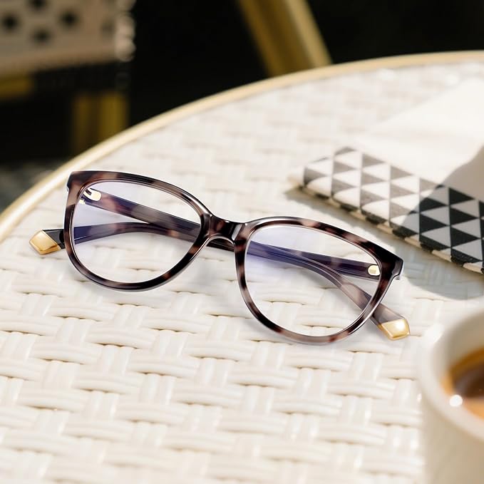EASY READ Reading Glasses for Women,Cat Eye Computer Blue Light Blocking Readers