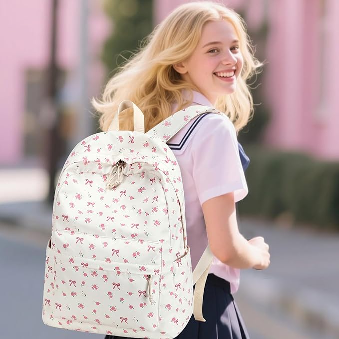 School Backpack for Teen Girls Women Laptop Backpack College Bookbags Middle School Travel Work Commuter Back Pack