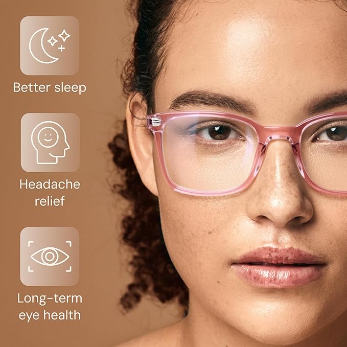 Gaoye Stylish Eyewear Frame Accessories - Blue Light Glasses for Woman - Computer Glasses for Blue Light Blocking