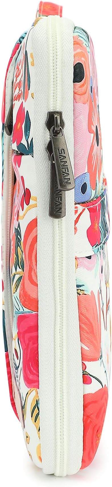 360° Protective Laptop Sleeve Case Bag with 3 Pockets,Handle,Luggage Strap for MacBook Pro 14 inch and 14 inch-14.4 inch Screen Laptop (Watercolor Flowers)