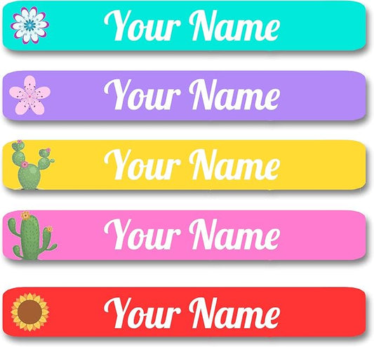100 Pcs Personalized Labels for Kids School Supplies Waterproof, Custom Name Stickers Kids Labels for Travel, Daycare, Stationery