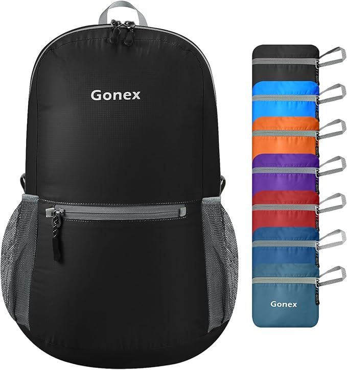 Gonex Ultra Lightweight Packable Backpack Daypack Handy Foldable Camping Outdoor Travel Cycling Backpacking
