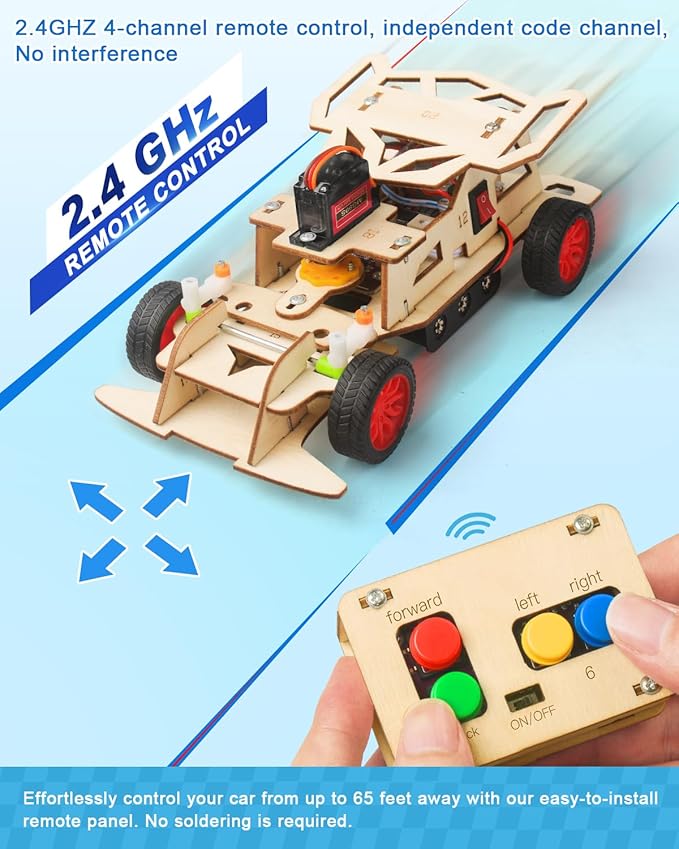Poraxy 7 Sets Model Car Kits for Boys 8-12, STEM Kits for Kids Age 8-12, Science Toys for Kids Age 5-7, Birthday Gifts 7 8 9 10 11 12 13 Yr Old Boys Girls Wood Building Crafts Kits 6-8
