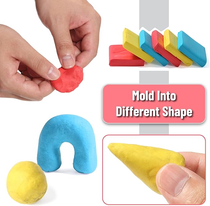 Mr. Pen- Kneaded Eraser Set, 18 Pack, Colorful Moldable Art Erasers with Storage Cases & Sharpener, Soft Kneadable Erasers for Charcoal, Graphite, Pencil & Pastel Drawing