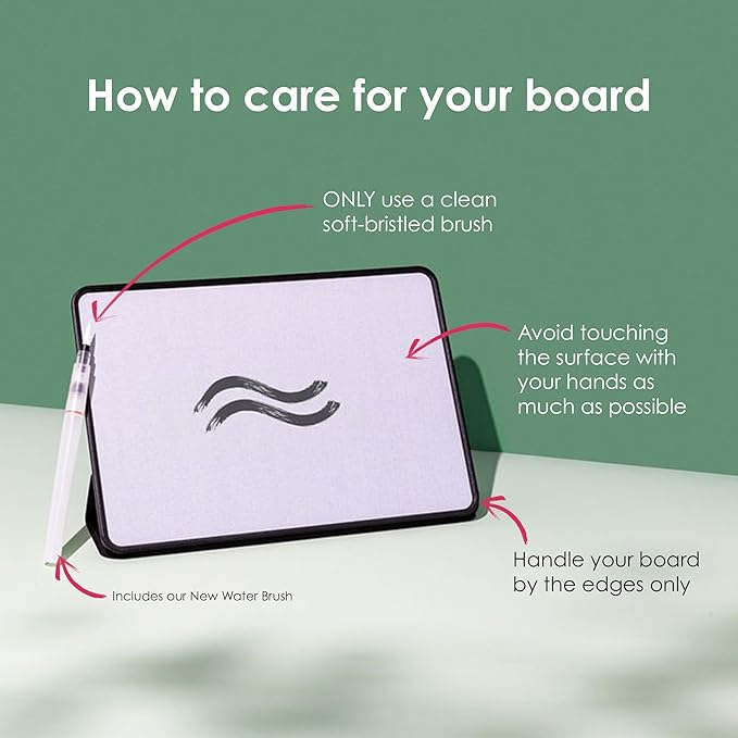 Buddha Board Enso – Portable Water Painting Board with Brush – Reusable Zen Drawing Canvas for Mindfulness, Meditation, and Creative Relaxation – Travel Art Set