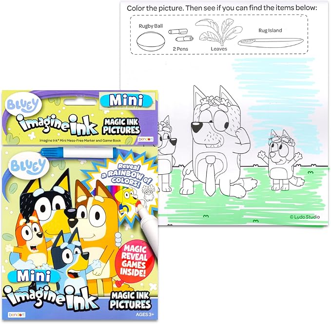 Bulk Imagine Ink Coloring Book Set for Boys - Bundle with 6 No Mess Coloring Books Featuring Sonic, Minecraft, Mickey Mouse, Spidey, Cars, and Bluey