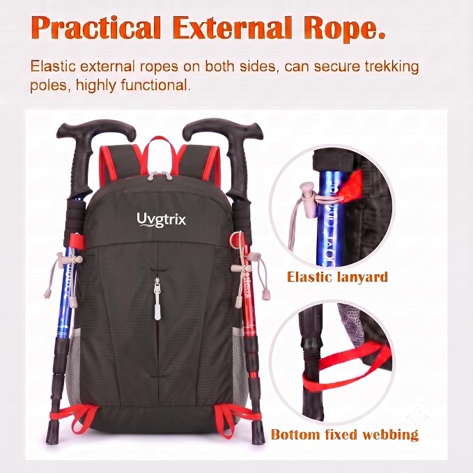 20L Water Resistant Foldable Packable Daypack Backpack | Lightweight Durable Portable Outdoor Travel Backpack for Women Men Camping Climbing Hiking Walking Sports Daily Commuting