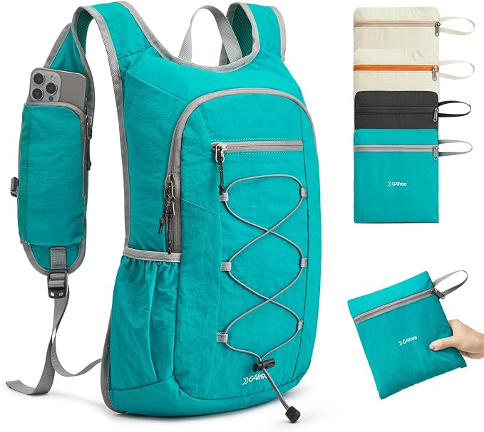 G4Free 20L Lightweight Packable Hiking Backpack for Women Men | Small Water Resistant Foldable Daypack with Phone Pocket for Travel Camping Outdoor