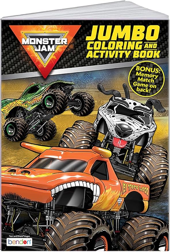 Bendon Monster Jam Activity Book | Monster Trucks | Officially Licensed (Jumbo)
