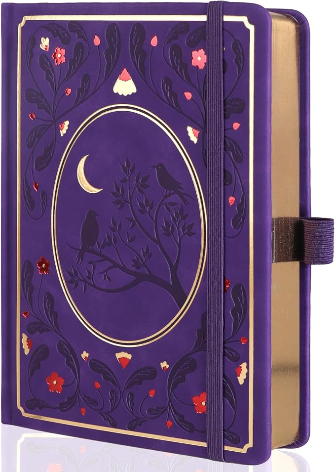 TIEFOSSI Line Journal Notebook, A5 Hardcover Rule Journal for Women Men