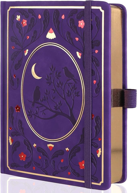 TIEFOSSI Dot Notebooks, A5 Hardcover Dot Journals for Writing Women, 160gsm Thick Paper, 190 Numbered Pages, for Planner Organization