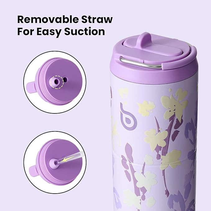 BOTTLE BOTTLE Insulated Water Bottle 24oz with Straw Lid and Handle Sports | for Travel Gym school,Stainless Steel Water Bottles,Double-Wall,Vacuum Metal,Leak Proof,BPA-Free