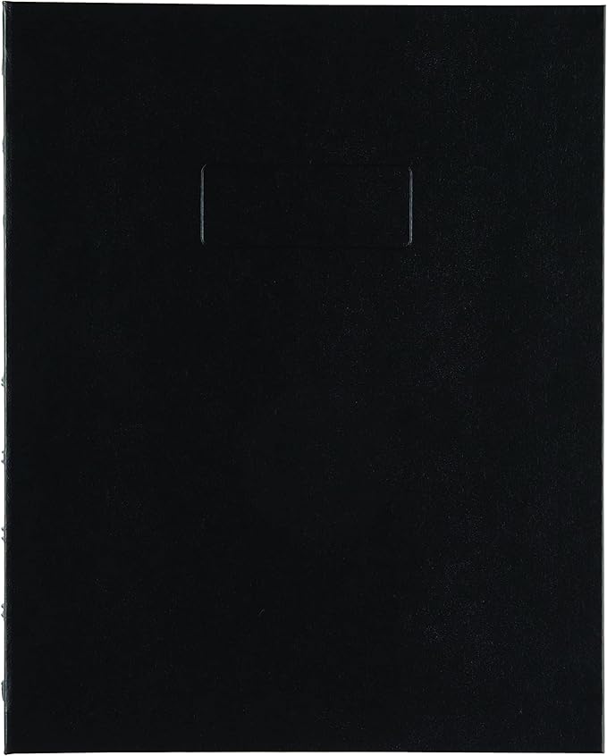Blueline Notepro Composition Notebook, Black, 9.25 x 7.25 inches, 192 Ruled Pages (A9C.81) - (Pack of 5)