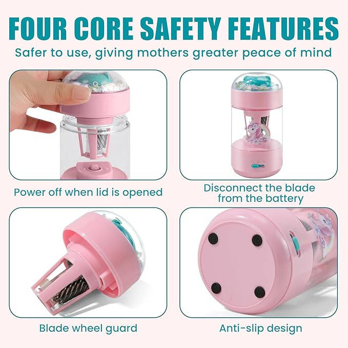Electric Pencil Sharpener(6-8mm), Fully Automatic Colored Pencil Sharpener for Kids with Auto in & Out Rechargeable Sharpener for Classroom//Office/Home Kids Gift