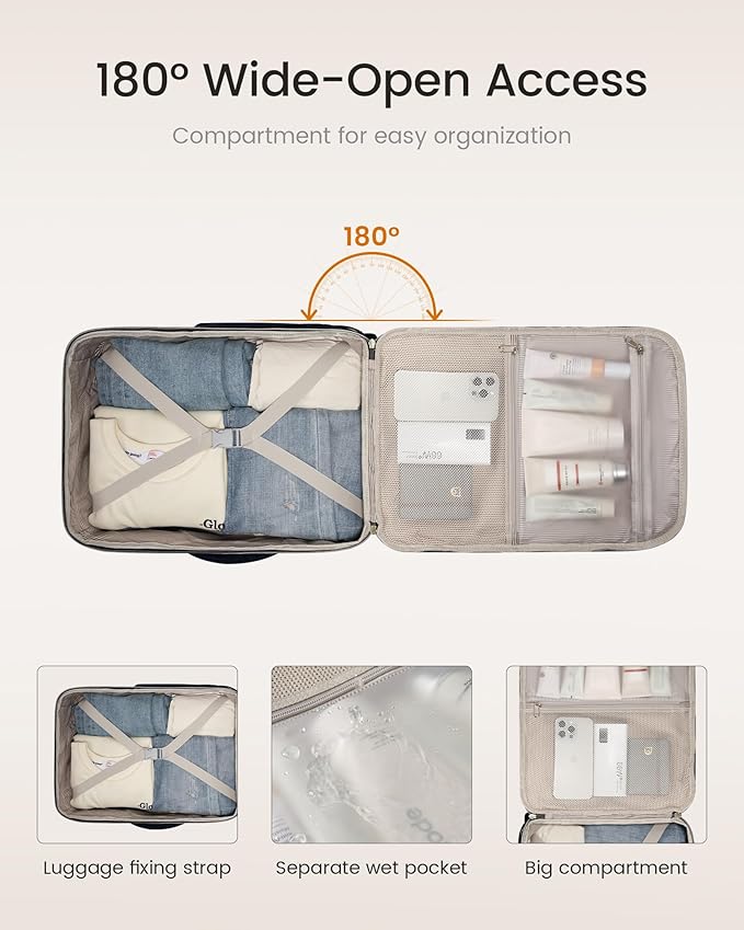 LOVEVOOK Travel Backpack for Women & Men, Airline Approved Carry On Luggage with 3 Packing Cubes, TSA Overnight Bags, Waterproof Personal Item Bag, Weekender Essentials Backpacks fits 17" Laptop