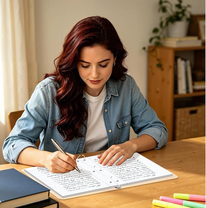 130 Sheets White 8x10.5 Inch Loose Leaf Paper, College Ruled Filler Paper, 3 Hole Punched Notebook Paper for 3 Ring Binder, Premium Notebooks Paper for Students & Teachers, Office & School Supplies