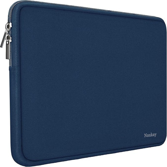 Laptop Sleeve 17 inch, Resistant Neoprene Laptop Sleeve/Notebook Computer Pocket Case/Tablet Briefcase Carrying Bag Compatible for Asus/Dell/Fujitsu/HP/Sony/Acer - (Dark Blue)