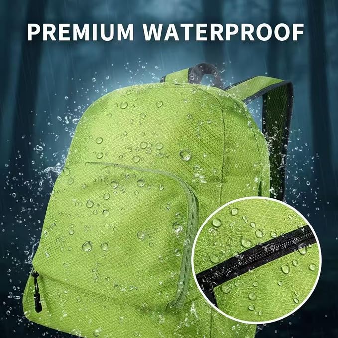 Haneulbit Foldable Backpack, Lightweight Backpack and Waterproof backpacks for Travel and Hiking